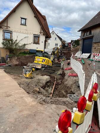 Kanalarbeiten Haldenweg